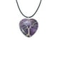 thumbnail image 1 of Zhuge Collar con colgante de árbol de la vida, joyería, colgante de plata hecho a mano, corazón de melocotón, piedra natural, corazón, cristal, collar de árbol de la vida (morado), 1 of 5
