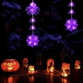 thumbnail image 2 of Hvmvliv Halloween String Lights LED Spider Lights String Battery Box Light Halloween Hanging Lights Decoration Purple, 2 of 5