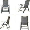 thumbnail image 2 of Boyel Living Folding Patio Chairs Set of 2, Outdoor Living Chaise Lounge Chair Aluminium Adjustable Double Textilene Recliner in-Pool Lounger for Beach, Poolside, 2 of 5