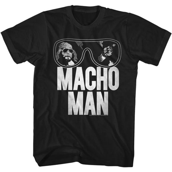 Macho Man Macho Redo Black Adult T-Shirt S