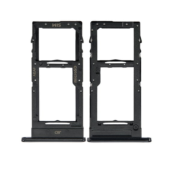 Replacement Dual Sim Card Tray Compatible For Samsung Galaxy A51 5G (A516 / 2020) (Prism Cube Black)