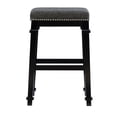 thumbnail image 6 of Linon Delimon 30" Backless Bar Stool, Black/Black and White Tweed, 6 of 10