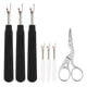 thumbnail image 4 of Kit de descosedor de costuras de acero inoxidable duradero con asas prácticas y removedor de hilo para coser, bordar y acolchar., 4 of 14