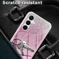 thumbnail image 5 of Dteck for Samsung Galaxy S24 Case with Screen Protector+Camera Protector, MIL-Grade Drop Protection Stylish Pattern Slim Shockproof Phone Cover for Galaxy S24,Pink, 5 of 10