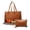 brown, variant on Ataucjin PU Leather Work Tote Bag with Insulated Leakproof Lunch Compartment and Wristlet, 16.5" Laptop Briefcase – Multi-Functional Lunch Bag for Office, Travel & Casual Use