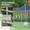 thumbnail image 6 of Grepatio Outside Dog Kennel with Waterproof, Outdoor Large Dog Enclosure, Heavy Duty Dog Run Cage, Galvanized Steel Dog Kennel with Secure Lock (7.5'x7.5'x5.3'), 6 of 7
