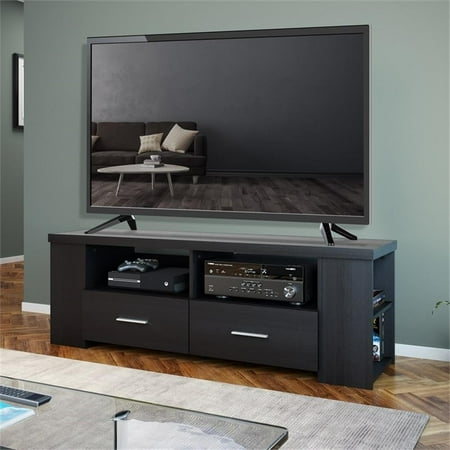 CorLiving - Bromley TV Bench, for TVs up to 75" - Ravenwood Black