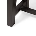 thumbnail image 6 of Marian Outdoor Acacia Wood Bench, Teak Finish and Rustic Metal, 6 of 7