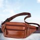 thumbnail image 3 of GOOHOCHY 1 bolso bandolera de piel auténtica para hombre, elegante mochila de hombro., 3 of 8