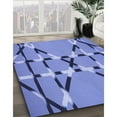 thumbnail image 3 of Ahgly Company Machine Washable Indoor Rectangle Transitional Denim Blue Area Rugs, 6' x 9', 3 of 7