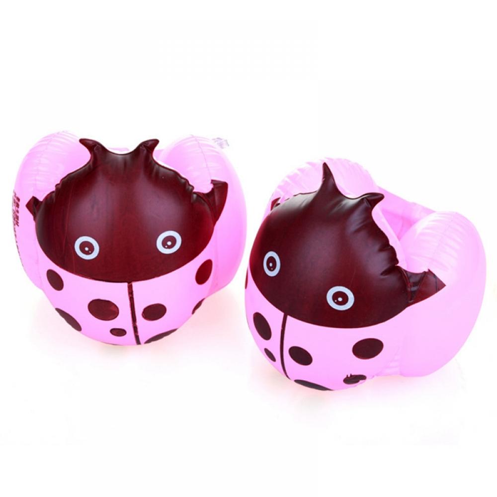 Arm Floaties Inflatable Swim Arm Bands Floater Sleeves Cartoon Ladybug