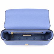 Tory Burch Women's Emerson Saffiano Leather Medium Convertible Shoulder Bag (Bow Blue)