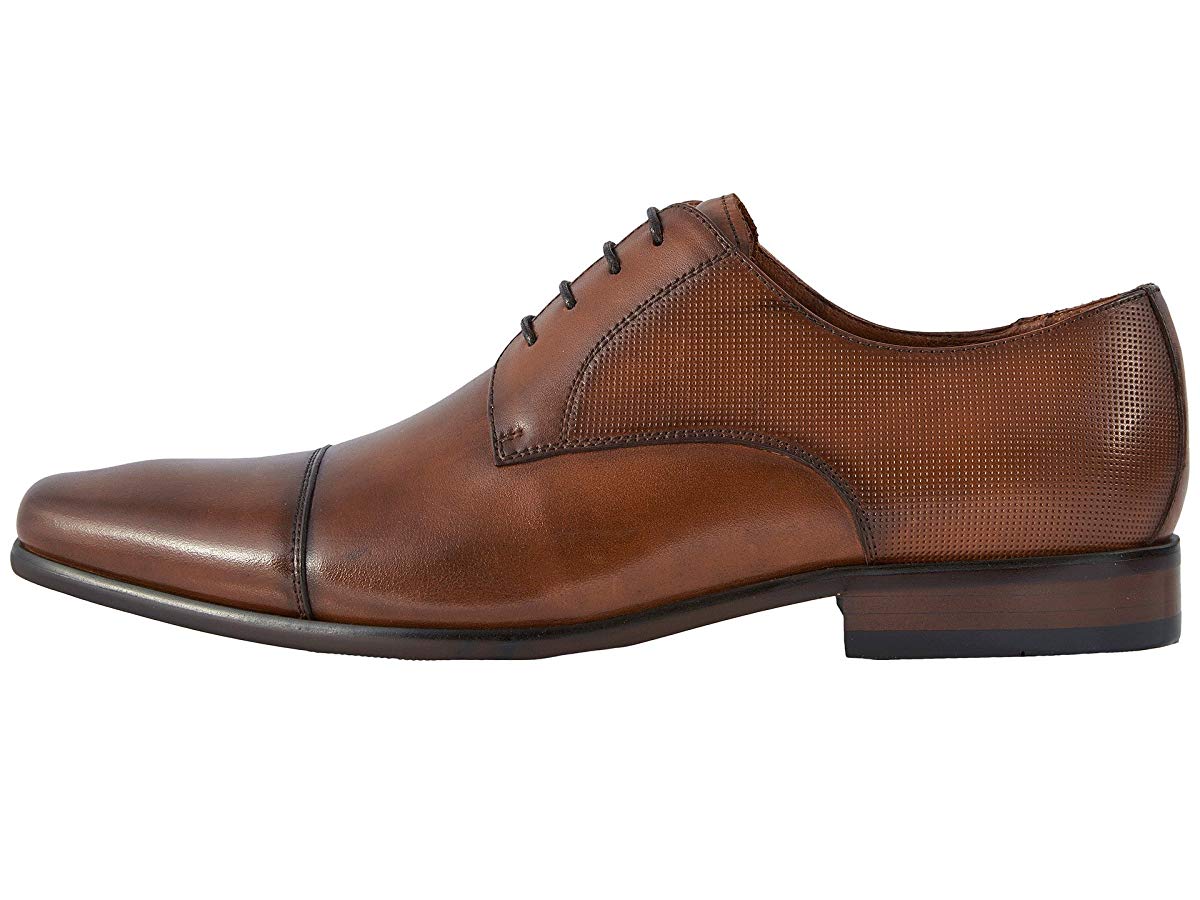 Florsheim Postino Leather Cap Toe Oxford Dress Shoes 15449-221 Florsheim Postino Cap Oxford Cognac Dress Shoes Mens Size  main image 4