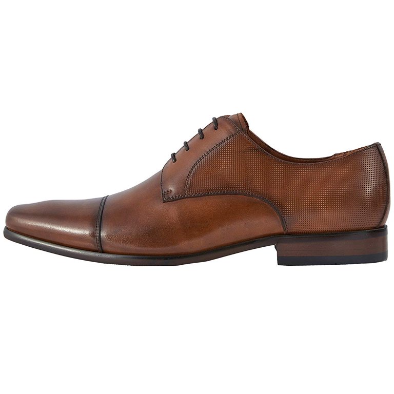 Florsheim Mens Shoes Postino Cap Toe Oxford Cognac leather  display picture 3