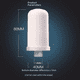 thumbnail image 1 of Elemento de filtro purificador de agua de grifo Filtro de cocina Purificador de agua Elemento de filtro de carbón activado de cerámica Universal, 1 of 4