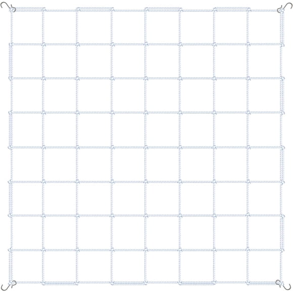 Elástico Trellis Netting Simple Deluxe, 1 paquete, blanco, 5 x 5 pies