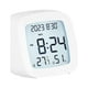 thumbnail image 3 of Reloj despertador digital pequeño de noche, compacto, de 12/24 horas, con temperatura Blanco, 3 of 9
