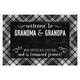 thumbnail image 4 of Personalized Planet 27x18 Treasured Forever Welcome to Grandma and Grandpa Doormat with Custom Family Name Printed on Black Rectangular 1/4” Thick Non Slip Mat for Kitchen Hallway Deck or Porch, 4 of 6