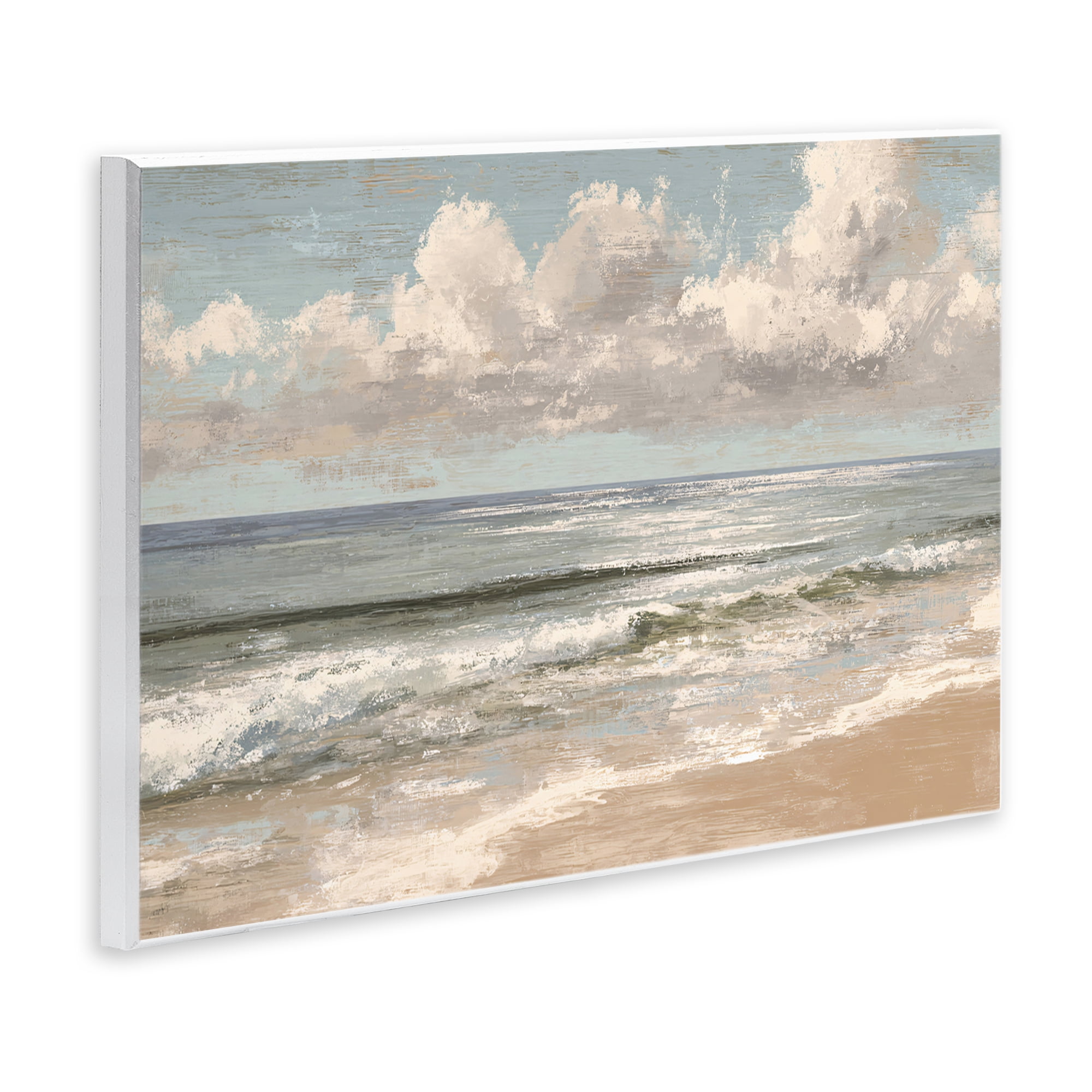 Stupell Industries Distressed Beach Horizon Wall Plaque Art, design by Jacky Ngan