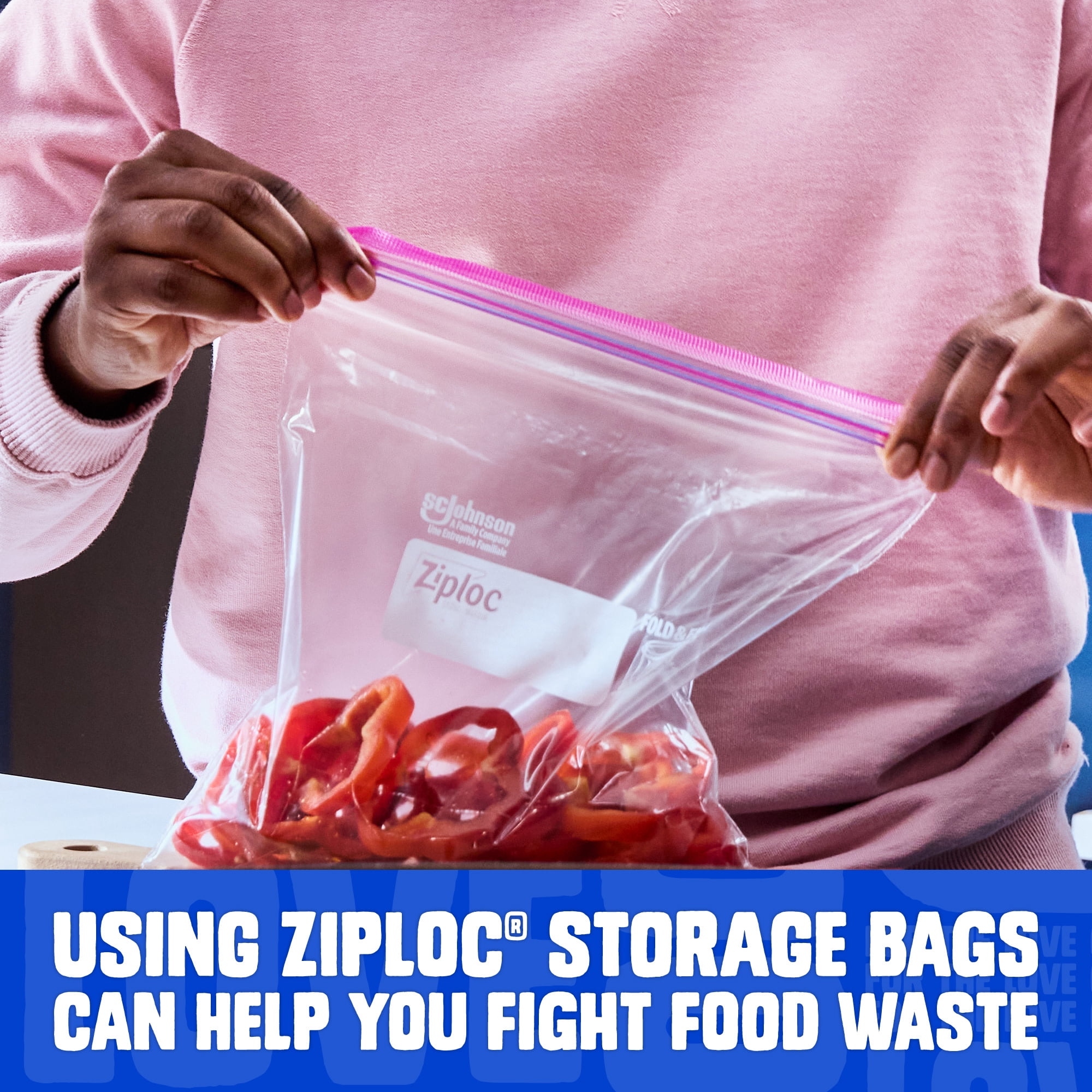 (4 pack) Ziploc Brand Food Storage Bags, School Supplies, with Grip 'n Seal Technology, Zipper, Gallon, 40 Count