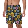 thumbnail image 2 of Balery Colorful Sunflowers Mens Swim Trunks Swim Shorts for Men Quick Dry Inseam Beach Shorts with Compression Liner Pocket-Small, 2 of 9