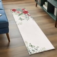 thumbnail image 4 of Spring Roses 2'x6' Runner Rug, Garden Botanical Leaves Butterflies Washable Non-Slip Area Rugs for Hallway Kitchen Floor Bedroom Entryway, StainResistant Laundry Carpet Decoration Indoor Mat, 4 of 9