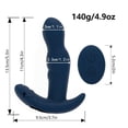 thumbnail image 2 of Masajeador de próstata de 360 grados, vibrador anal giratorio, masturbador masculino, vibrador con tapón anal, juguetes sexuales para hombres, estimulador de próstata (azul), 2 of 5