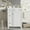 white, variant on Sumdeal 24-inch Bathroom Vanity with Ceramic Sink, Double Drawer, Single Door, and Green/White Freestanding Storage for Small Bathrooms.