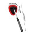 thumbnail image 3 of Windshield Cleaner Tool, Car Interior Detailing Cleaning Kit,16.5'' Car Window Cleaning Supplies with Handle Include 1 Reusable Washable Microfiber Pads (Red), 3 of 5