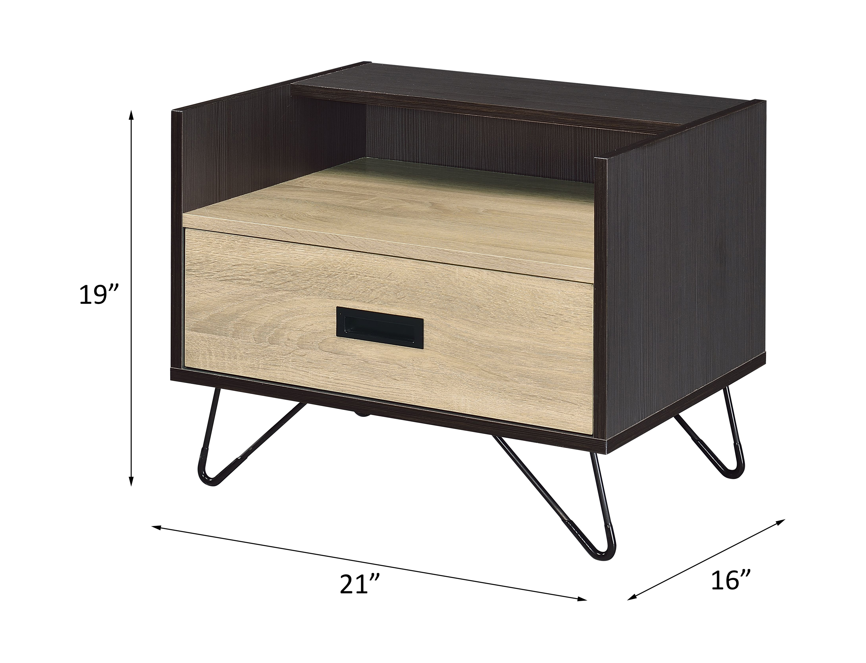 Accent Table with Display & Utility Function