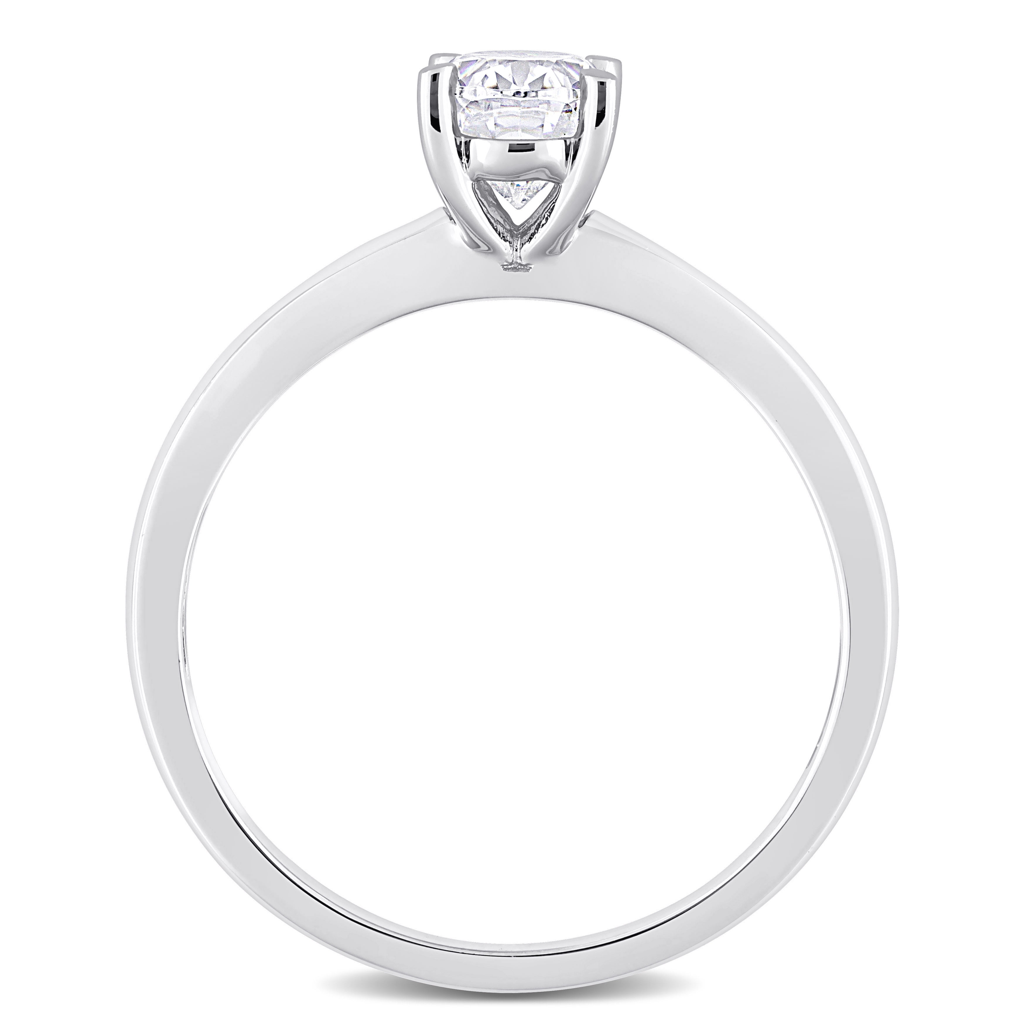 Everly Women's Moissanite Sterling Silver Engagement Ring