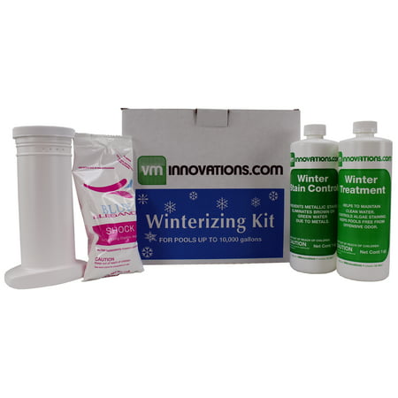Swimming Pool Winterizing Chemical Treatment Closing Kit - Up To 10,000
