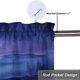thumbnail image 5 of Cortinas con estampado de ciervos y auroras boreales, cenefas para ventana con bolsillo para varilla, para sala de estar, baño, dormitorio, cocina, 2 paneles, 54 x 18 pulgadas, 5 of 6