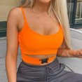 thumbnail image 2 of Pompotops Fashion Women Sleeveless Solid Color Hollow out Backless Vest Short Tank Tops, 2 of 9