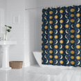 thumbnail image 2 of Dark Blue Sun Moon Star Pattern Shower Curtain 72"x84" ,Bathroom Decorative Shower Curtains Set with 12 Hooks,Modern Waterproof Washable Shower Curtain, 2 of 6
