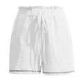thumbnail image 5 of Clearance Sales Womens Casual Shorts High Waisted 2024 Fashion Beach Cruise Shorts Cute Comfy Summer Shorts with 2 Pockets, 5 of 9