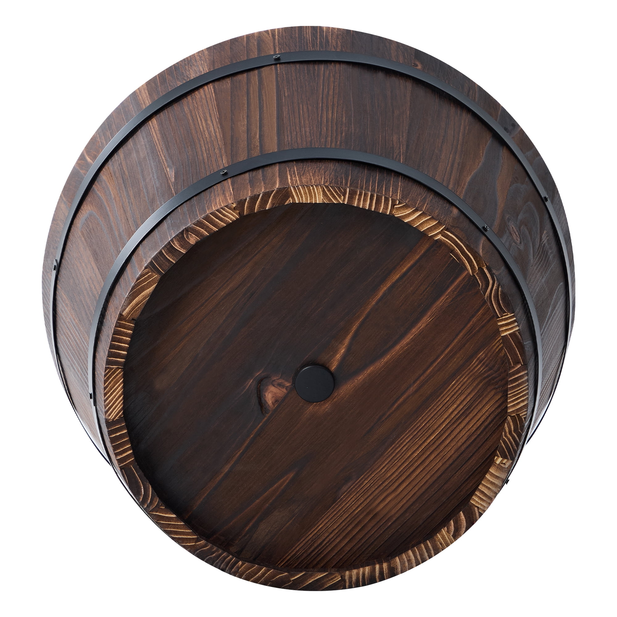 Better Homes & Gardens 17 in Wood Whiskey Barrel Planter
