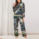 thumbnail image 2 of Balery Astronaut Soccer Field Conjunto de Pijama con Estampado para Mujer, Conjunto de Dos Piezas con Manga Larga, Ropa de Dormir Suave con Bolsillos, Pijamas Cómodos-Small, 2 of 7