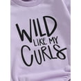 thumbnail image 6 of Bagilaanoe Baby Girl Oversized Romper Sweatshirt Newborn Long Sleeve Bodysuits Letter Print Pullover 3M 6M 12M 18M Infant Casual Tee Tops, 6 of 8