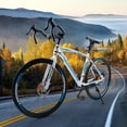 thumbnail image 3 of 26" Road Bike, 700C Wheel 27 Speed Commuter Bicycle with Dual Disc Brakes for Men and Women, Adult Faster Racing Bike (Blue, Red, Blue, White), 3 of 12