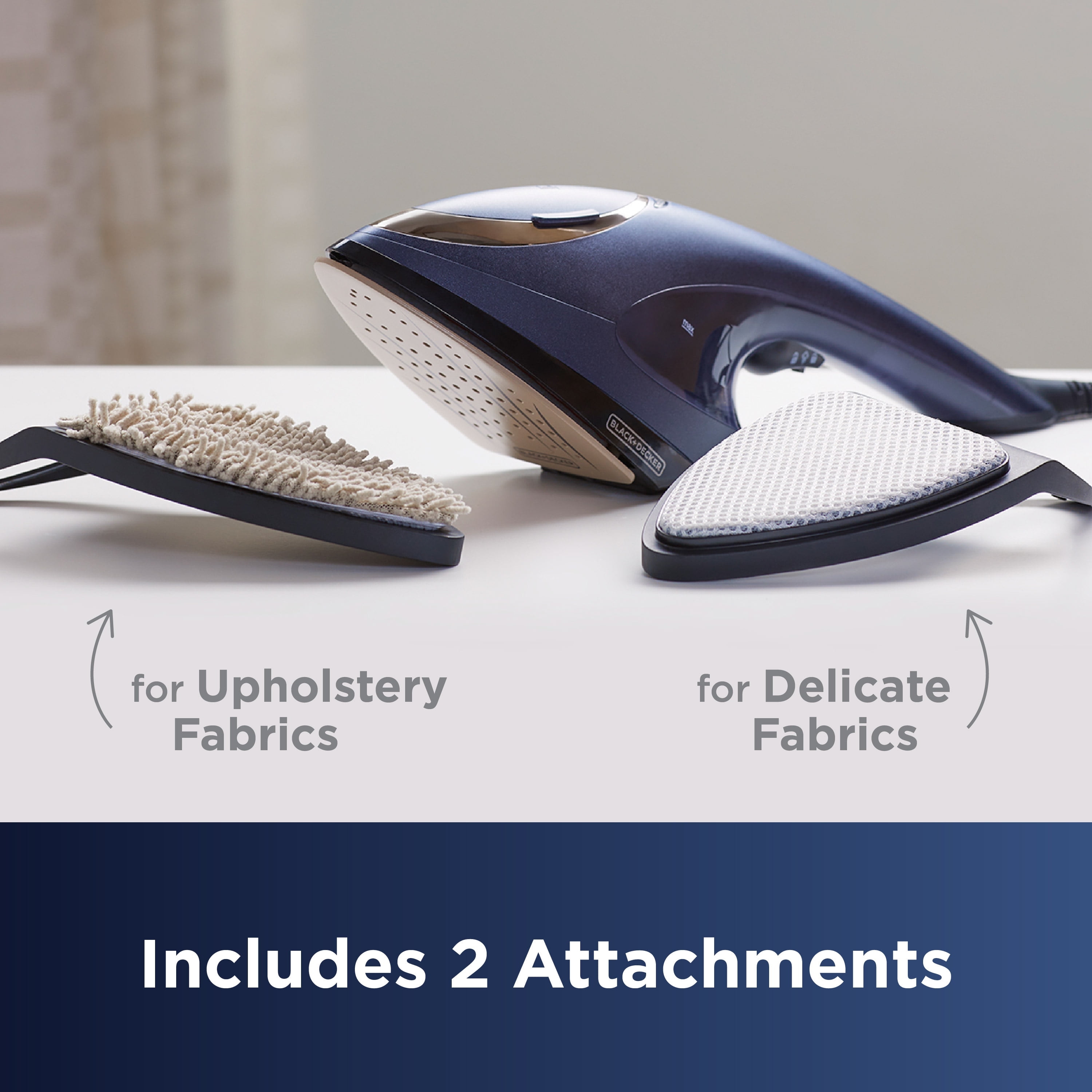 BLACK+DECKER HGS500 Press & Steam 2-in-1 Iron and Steamer with Ceramic Soleplate