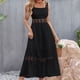 thumbnail image 5 of Vestido De Tirantes Sin Espalda Para Mujer Vestido largo de fiesta Casual Sexy Trendy Sexy Túnica Vestido Traje diario (Negro XL) Ygjytge para Mujer Negro T XL, 5 of 7