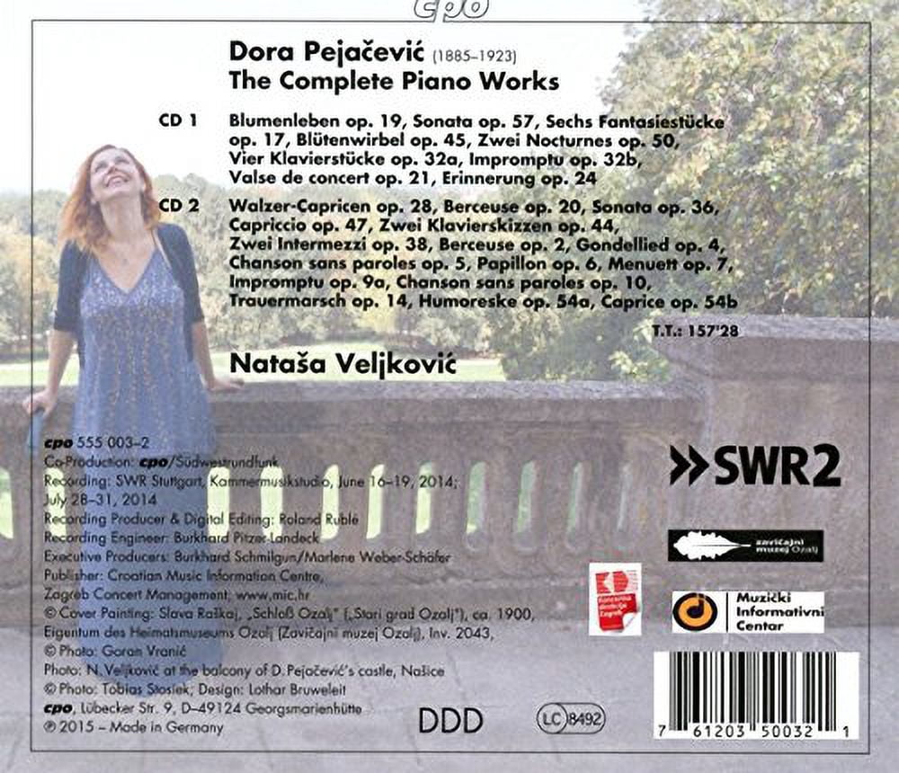 Pejacevic / Veljkovic,Natasa - Dora Pejacevic: The Complete Piano Works - Music & Performance - CD