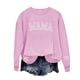 thumbnail image 4 of Sudaderas Penkiiy Mama para mujer Sudadera de cuello crewneck de gran tamaño holgada Suéter de manga larga para el Día de la Madre XL Rosa, 4 of 9