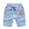 thumbnail image 4 of NAISIBABY Boys Active Shorts, Elastic Waist Cotton Pull-On with Pockets Kids Summer Casual Shorts Light Blue 7T, 4 of 7