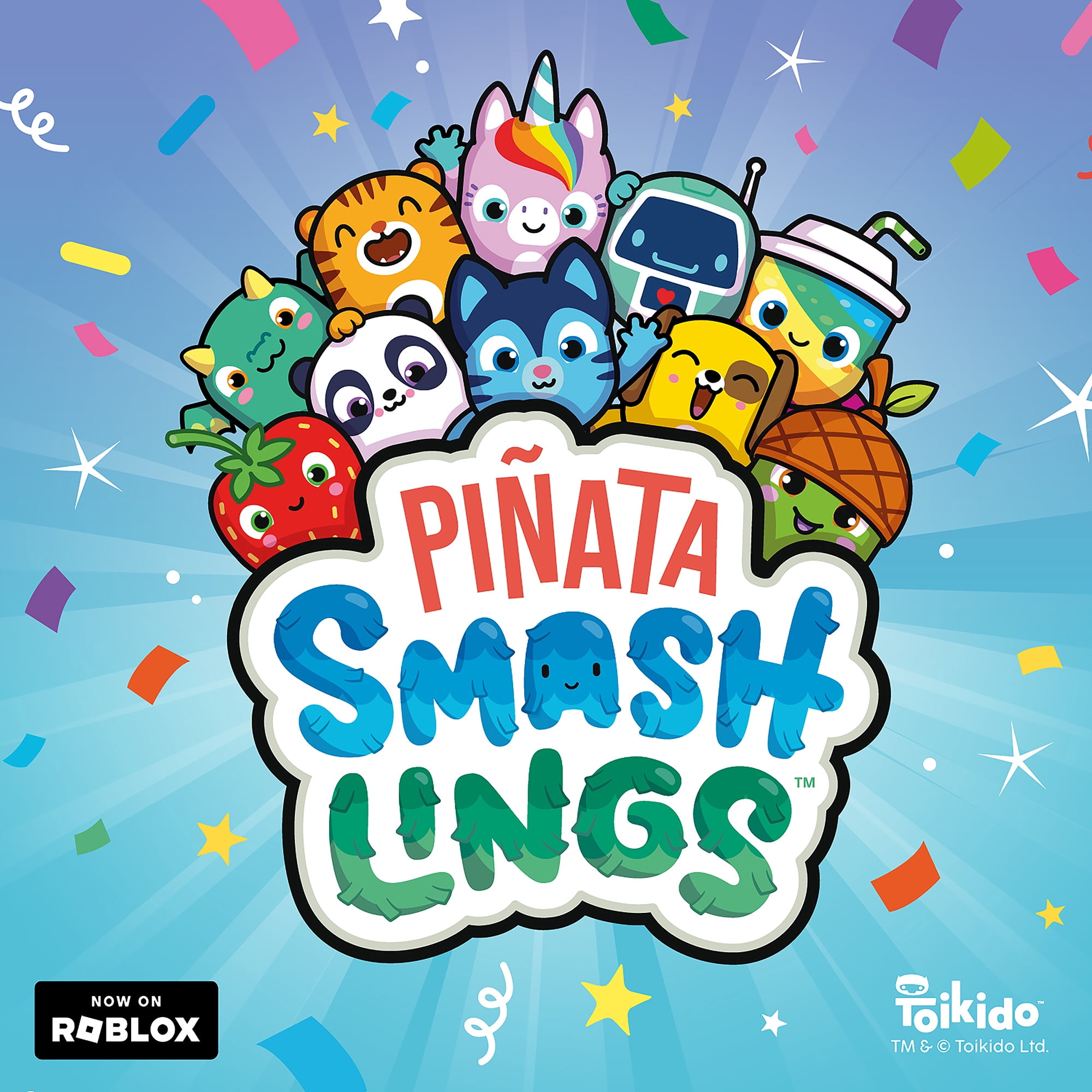 Pinata Box - Luna the Unicorn Figure 5" Pinata Character W/ Stick