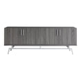 thumbnail image 2 of Foran 4-Door Wood Distressed Gray TV Stand for 60" TV, 2 of 8