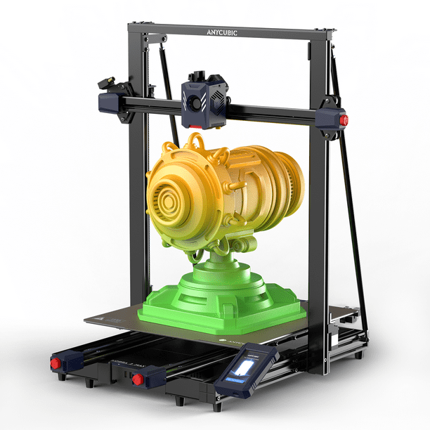 Anycubic Kobra 2 Max Imprimante 3D Grand Volume d'Impression à Grande Vitesse de 500 Mm / S avec Contrôle Automatique du Flux de Compensation des Vibrations, Grande Taille 420x420x500mm