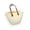 White, variant on Woven Beach Tote,Natural Straw Carry Handbag,Large Capacity Shoulder Purse for Seaside Vacation and Daily Grocery Shopping(Brown)