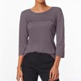thumbnail image 2 of HUANBAI Trendy Plus Size Tops For Everyday Wear Loose Fit Comfortable Casual Design Perfect For Denim Jeans In Spring Summer And Fall, 2 of 4